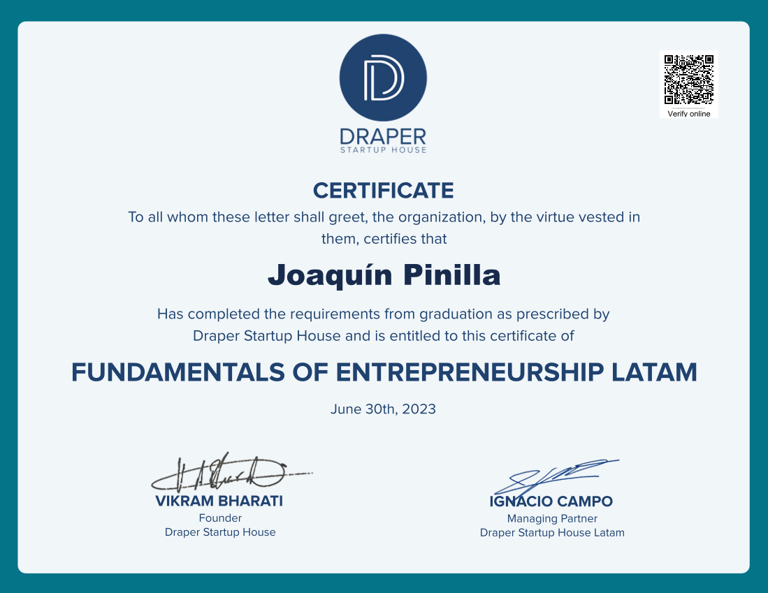 Certificate image