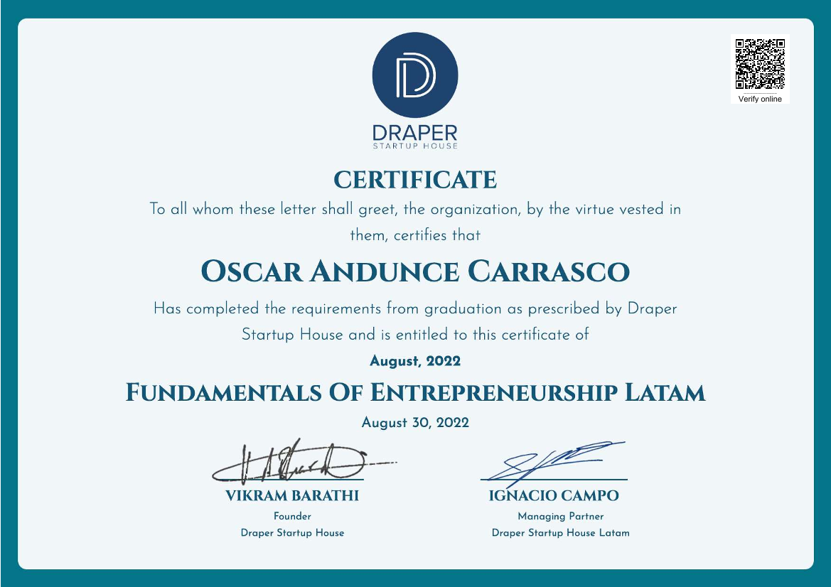Certificate image