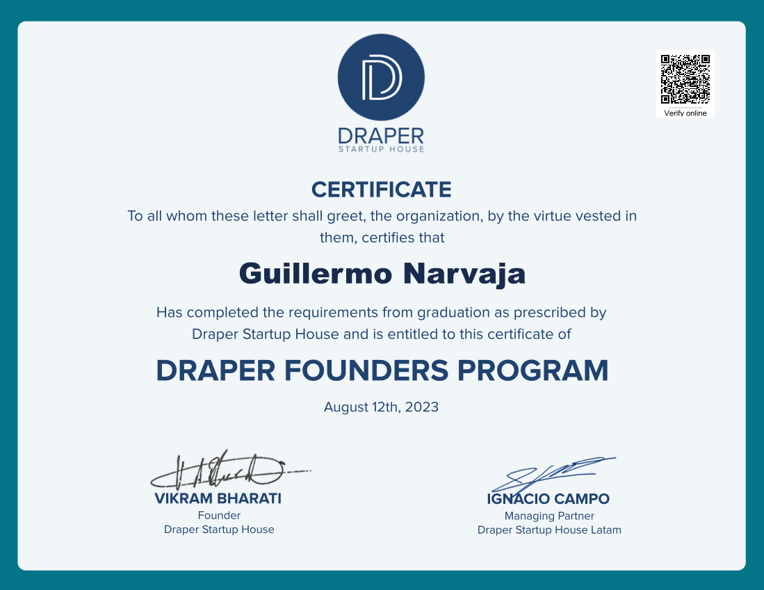 Certificate image
